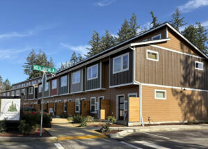 Wintergreen townhomes on a sunny day.